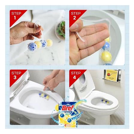 ก้อนดับกลิ่นสุขภัณฑ์ 4IN1 BREF DELUXE DELICATE MAGNOLIA 50 ก._3