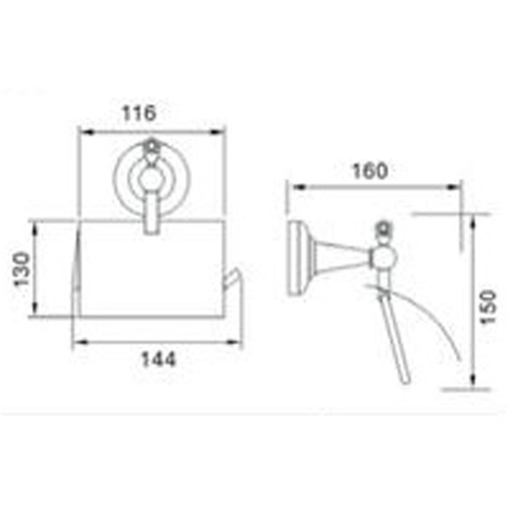 ที่ใส่กระดาษชำระ HAFELE 495.80.054 สีโครม