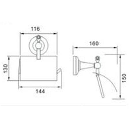 ที่ใส่กระดาษชำระ HAFELE 495.80.054 สีโครม_1