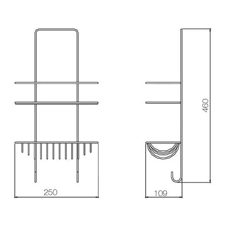 ชั้นแขวนพร้อมที่วางสบู่ 2 ชั้น WS ST-101_1