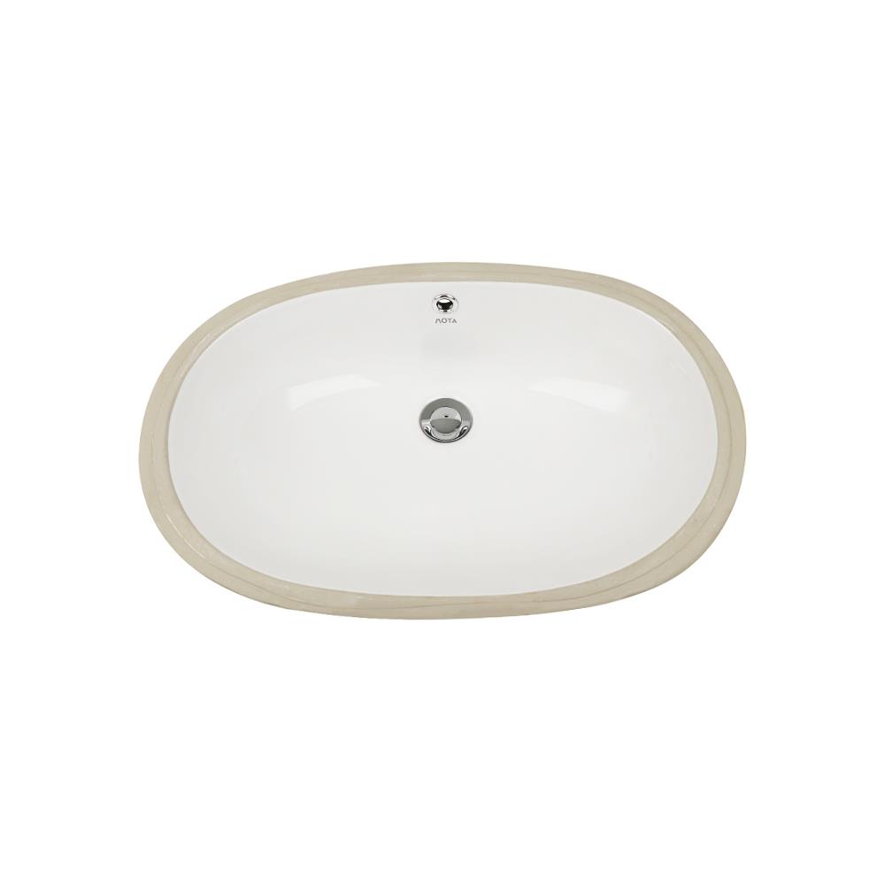 อ่างล้างหน้าฝังใต้เคาน์เตอร์ MOYA 864 สีขาว