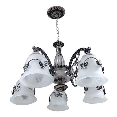 ไฟช่อ INOVA SP658 สีขาว/เทาดำรมควัน 5 หัว_0