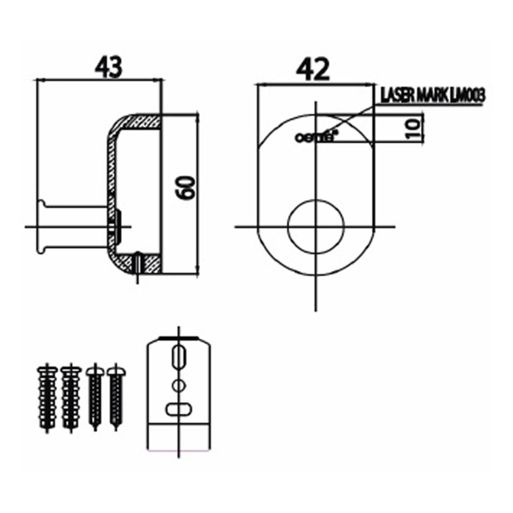 ขอแขวนผ้า COTTO CT0126(HM) สีโครม