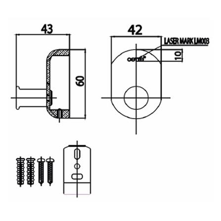 ขอแขวนผ้า COTTO CT0126(HM) สีโครม_1
