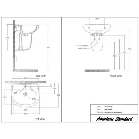 ขาตั้งครึ่ง AMERICAN STANDARD 0741-WT-0 สีขาว_1