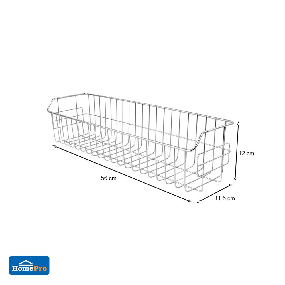 ชั้นแขวนสเตนเลส 1 ชั้น ใหญ่ สี่เหลี่ยม KECH-102B