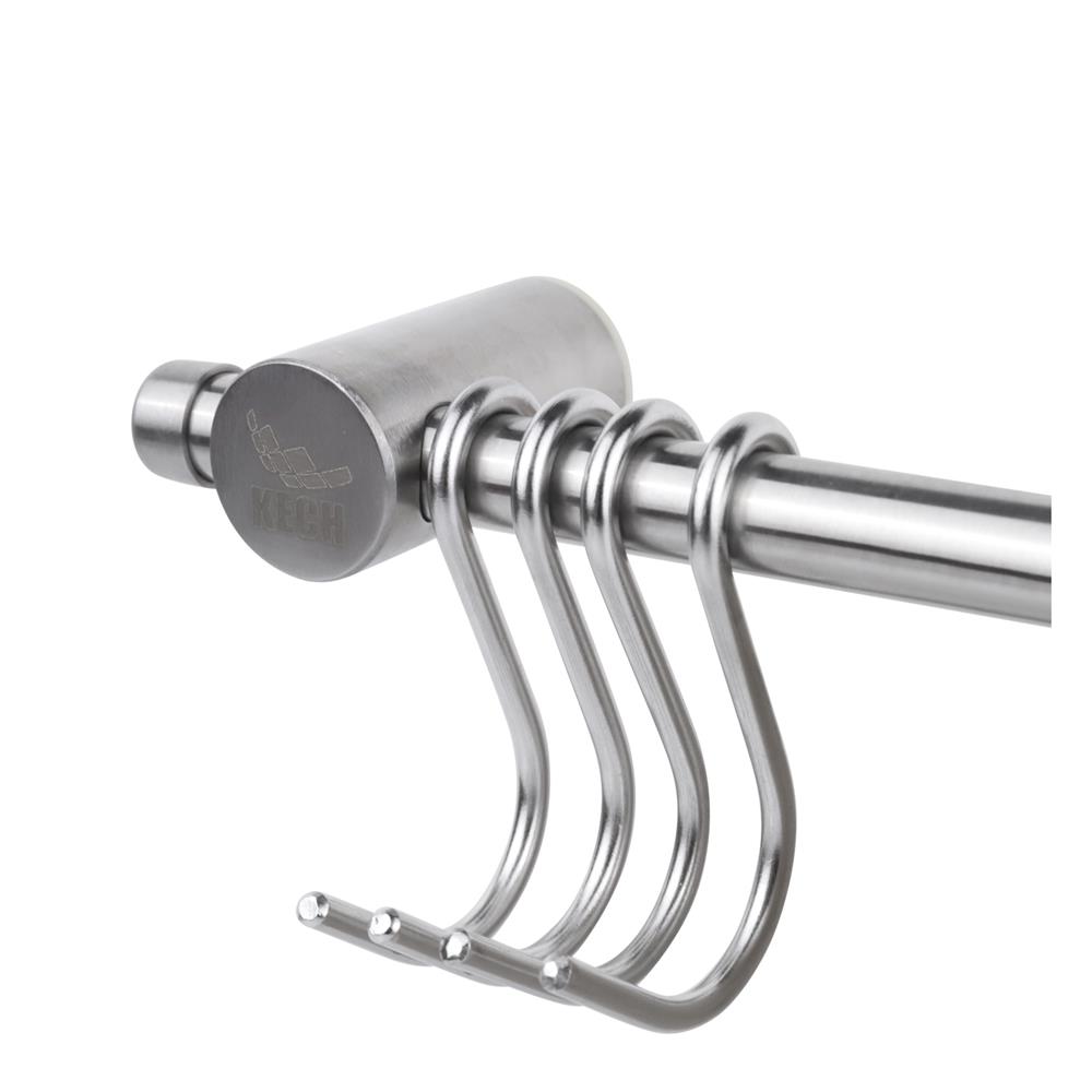 ราวแขวนสเตนเลส 60 ซม. 4 ตะขอ KECH-500S