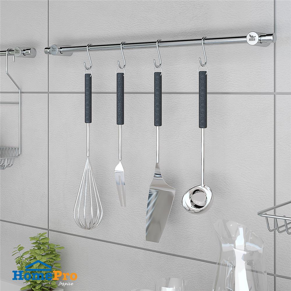 ราวแขวนสเตนเลส 60 ซม. 4 ตะขอ KECH-500S