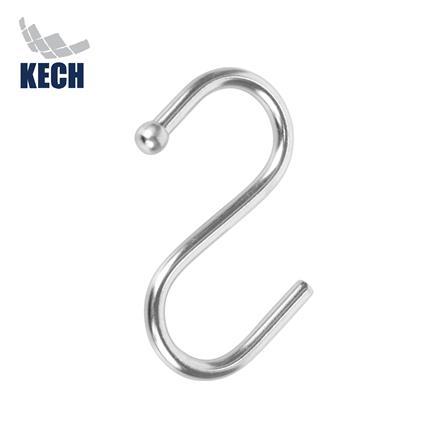 ชุดตะขอแขวนสเตนเลส6ตัวทรง S KECH