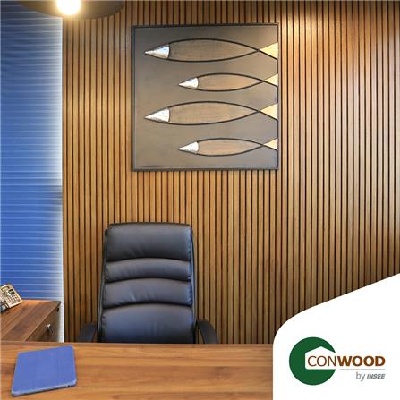 ไม้ระแนง ตกแต่งผนัง CONWOOD 10.2X305X2.5 ซม. สีธรรมชาติ_4