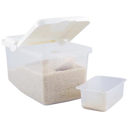 ถังข้าวสารพลาสติก 5 กก. + ถ้วยตวง KEYWAY D-5410_0