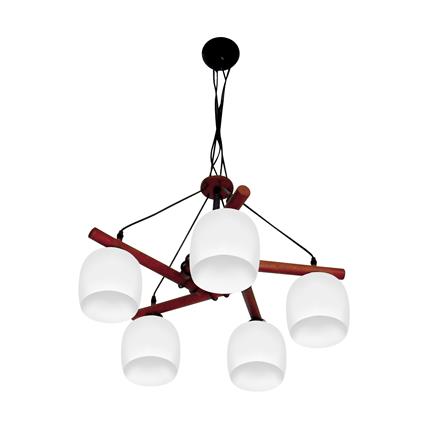 ไฟช่อ INOVA CP SP655 สีขาว/น้ำตาล 5 หัว