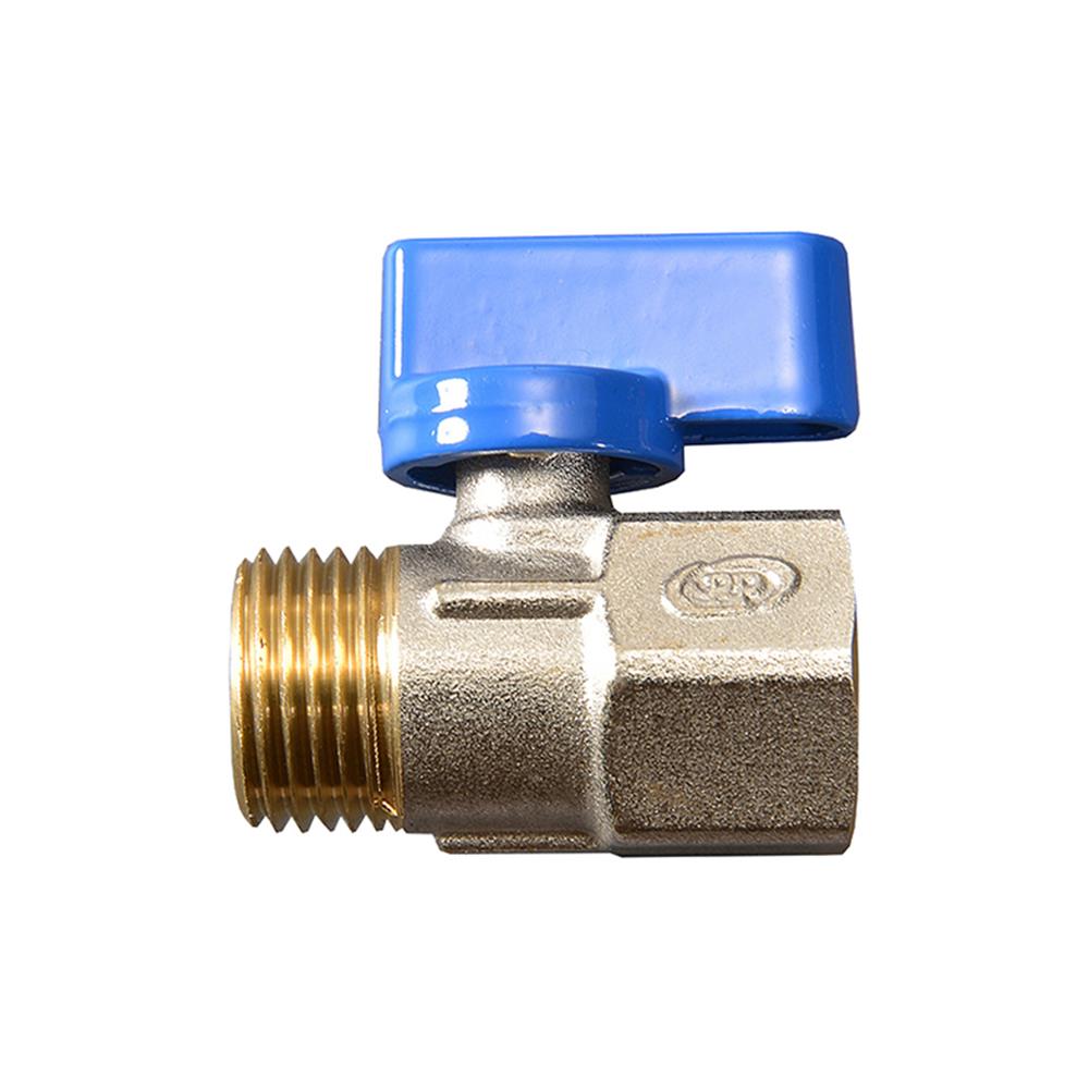 มินิบอลวาล์ว PP FM 1/2 นิ้ว สีน้ำเงิน