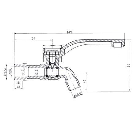 ก๊อกบอล PP 3/4 นิ้ว สีน้ำเงิน_3
