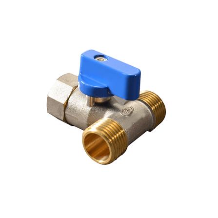 มินิบอลวาล์ว PP MFM 1/2 นิ้ว สีน้ำเงิน