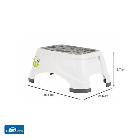 เก้าอี้เหลียม หน้ายาง PLIM 16.7x36.8x24.5cm สีขาว_5