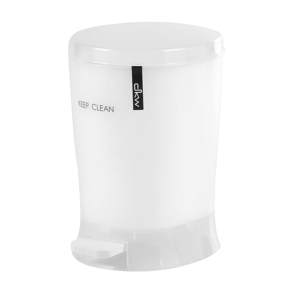 ถังขยะเหยียบรี DKW HH2500P ขนาด 4.5L สีขาว