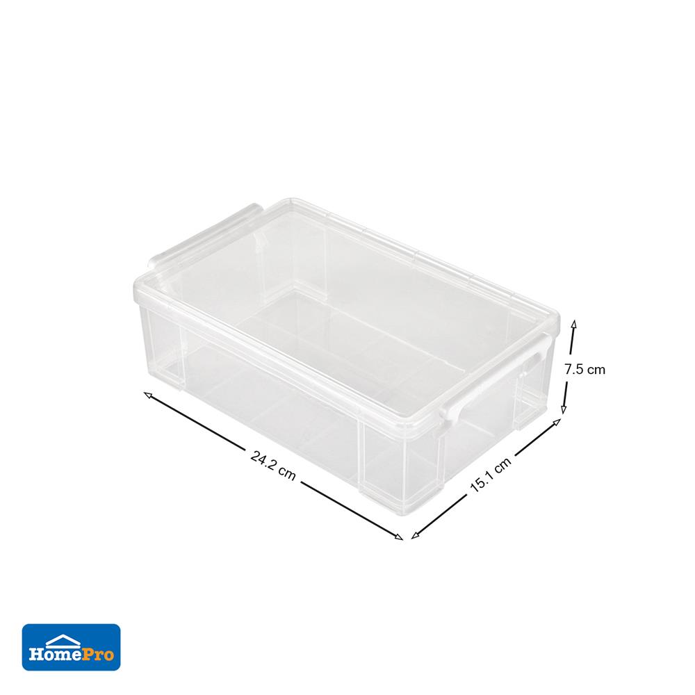 กล่องหูล็อค STACKO CM2 15.1x24.2x7.5 ซม. สีใส