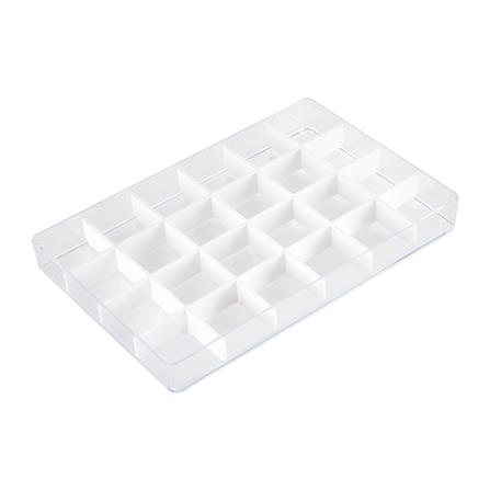 กล่องแบ่งช่อง 24 ช่อง STACKO TLV606 16.3x24.6x2.9 ซม. สีใส