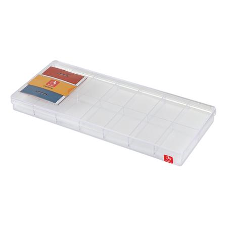 กล่องแบ่งช่อง 14 ช่อง พร้อมฟองน้ำ BOXBOX 224-14SPL สีใส_1