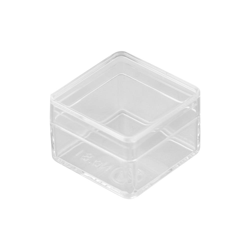 กล่องฝาปิด NAM NGAI HONG S1 3X3X2 ซม. แพ็ก 12 ชิ้น สีใส