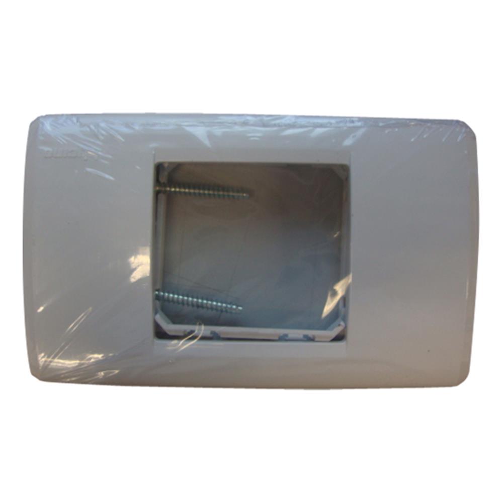 หน้ากาก 2 ช่องกลาง BTICINO SAM5522 สีขาว