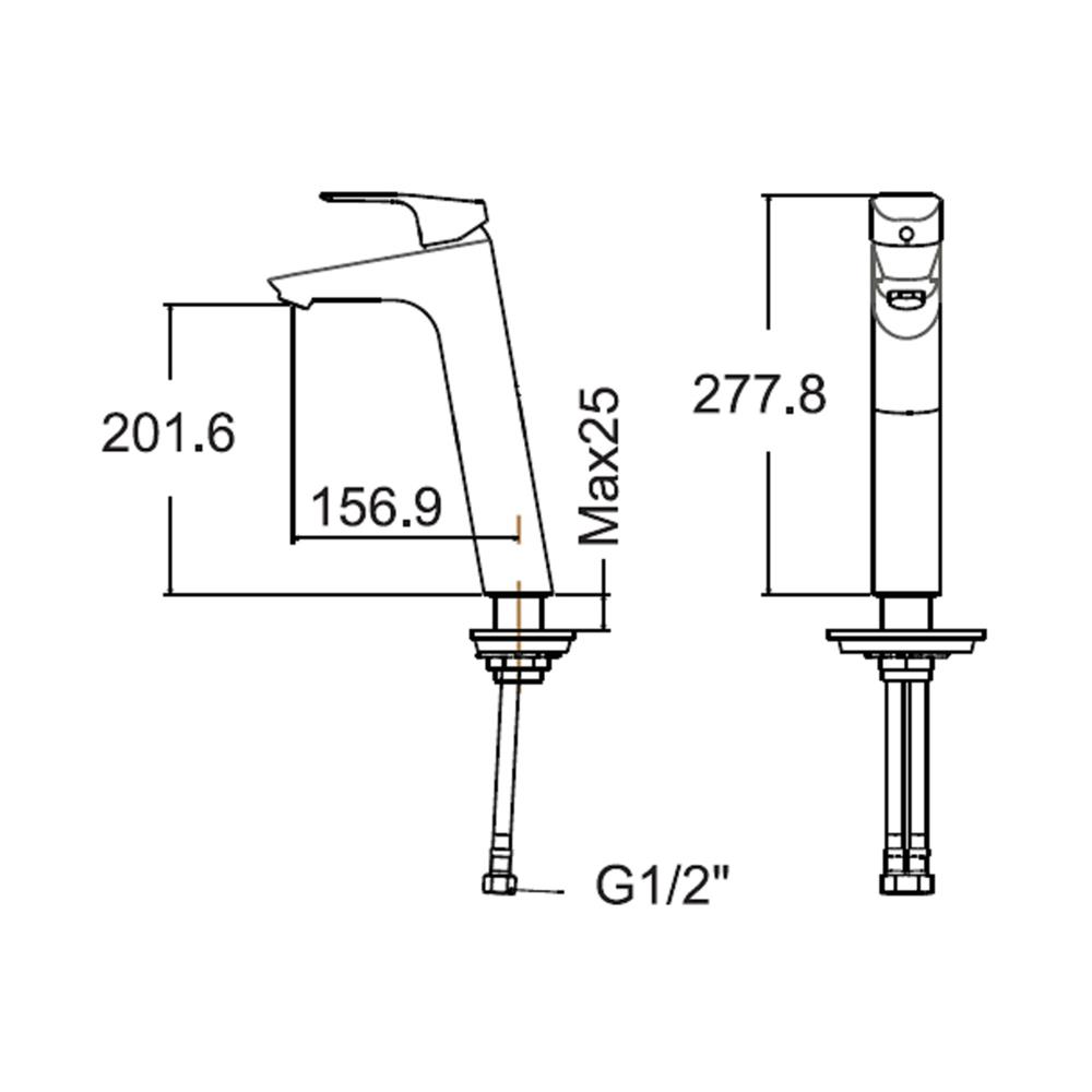 ก๊อกอ่างล้างหน้าเดี่ยว AMERICAN STANDARD A-0303-110