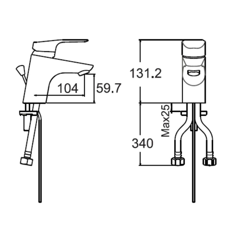 ก๊อกอ่างล้างหน้าผสม AMERICAN STANDARD A-0301-100