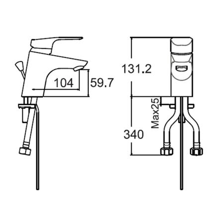 ก๊อกอ่างล้างหน้าผสม AMERICAN STANDARD A-0301-100_1