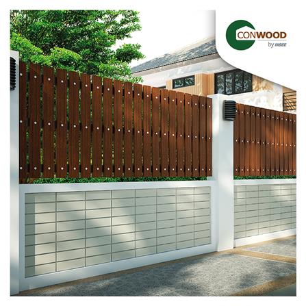ไม้รั้ว หัวตัด CONWOOD ชัยพฤกษ์ หน้า 4 นิ้ว 10X150X1.6 ซม. สีขาวงาช้าง_4
