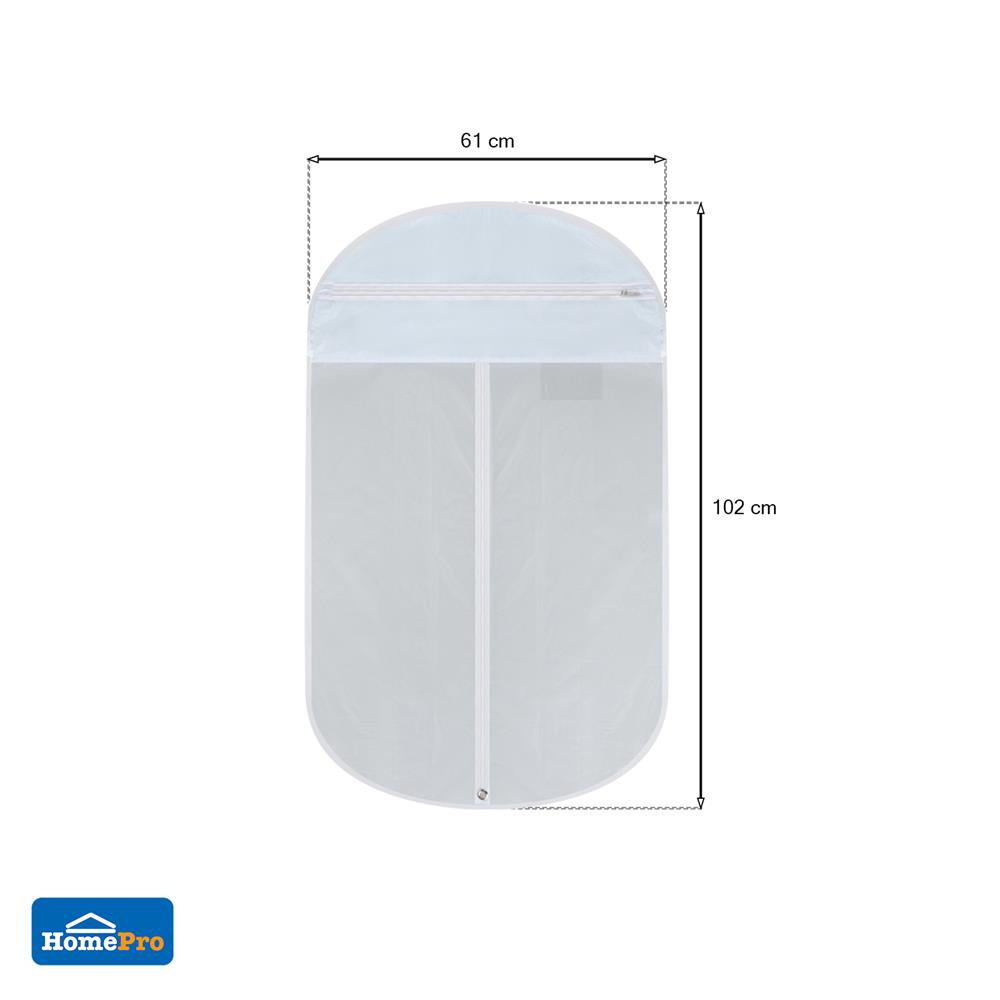 ถุงคลุมเสื้อสูท PVCใส ครึ่งตัว PLIM