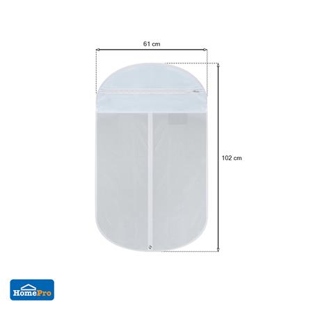 ถุงคลุมเสื้อสูท PVCใส ครึ่งตัว PLIM_5