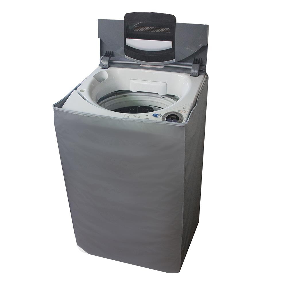 ผ้าคลุมเครื่องซักผ้าฝาบน PVC PLIM สีเทา