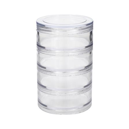 กล่องแบ่งช่อง 1 ช่อง STACKO TLC-704 7x7x11 ซม. สีใส