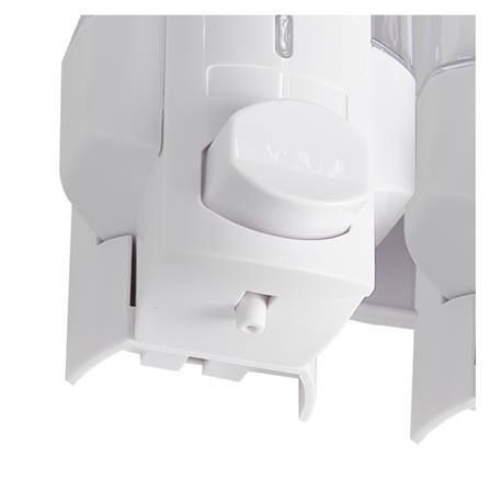 ที่กดสบู่ 2 ช่อง MOYA SD-828A สีขาว-ใส_2