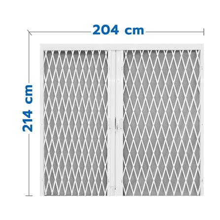 ประตูเหล็กนิรภัยสำเร็จรูป S.D.BRILLIANT 204x214 ซม.