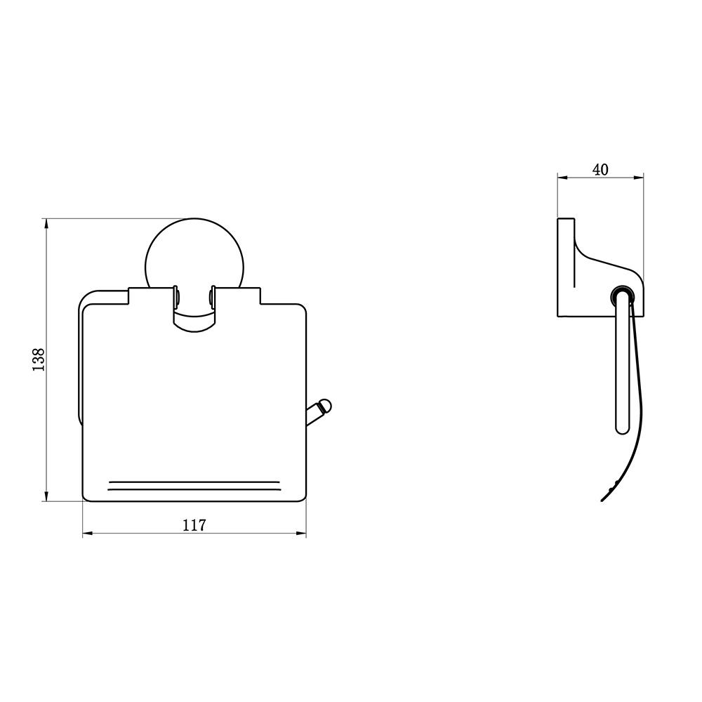 ที่ใส่กระดาษชำระ NOVABATH IS-953 สีโครม