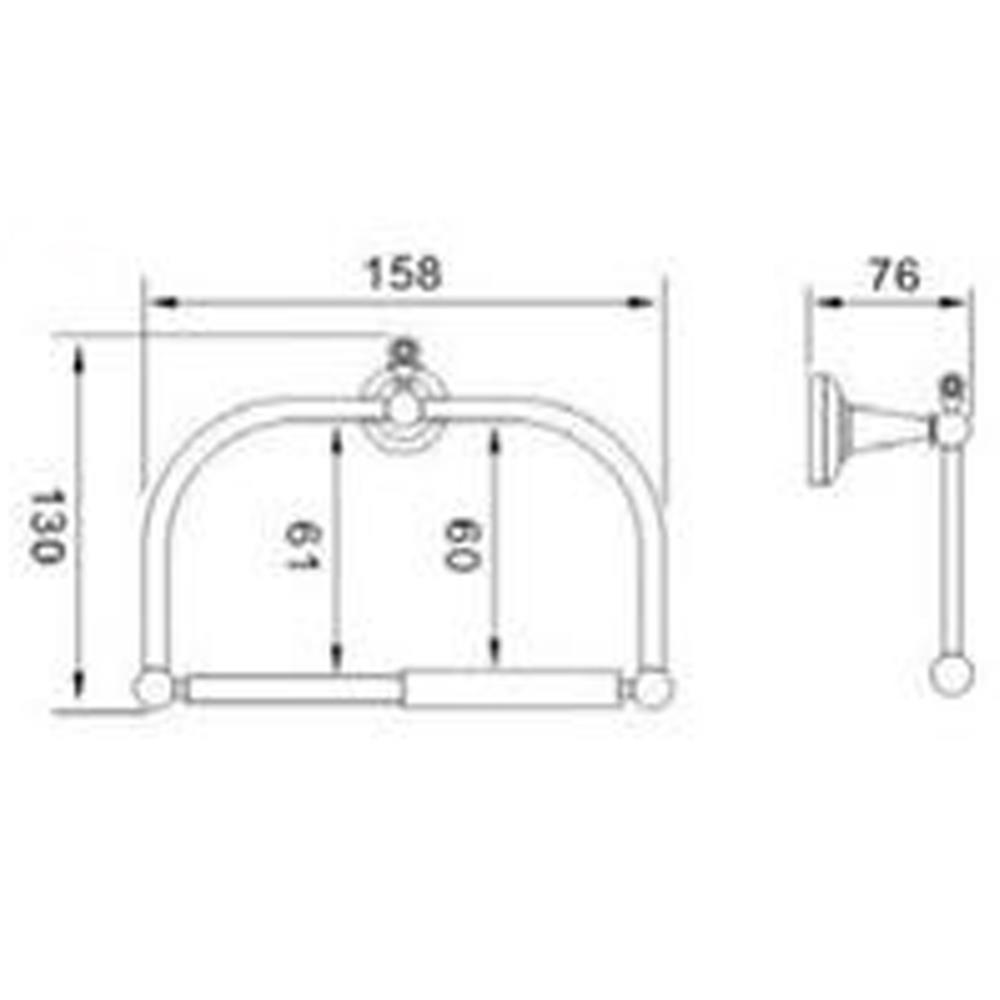 ที่ใส่กระดาษชำระ HAFELE 495.80.053 สีโครม