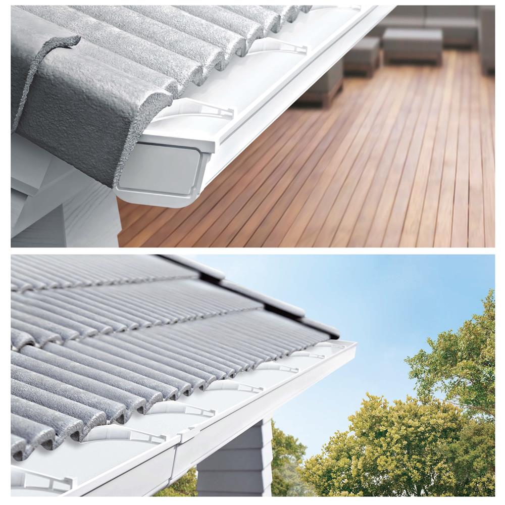 รางน้ำฝน ไวนิล SCG DELUXE 3 ม. สีขาว