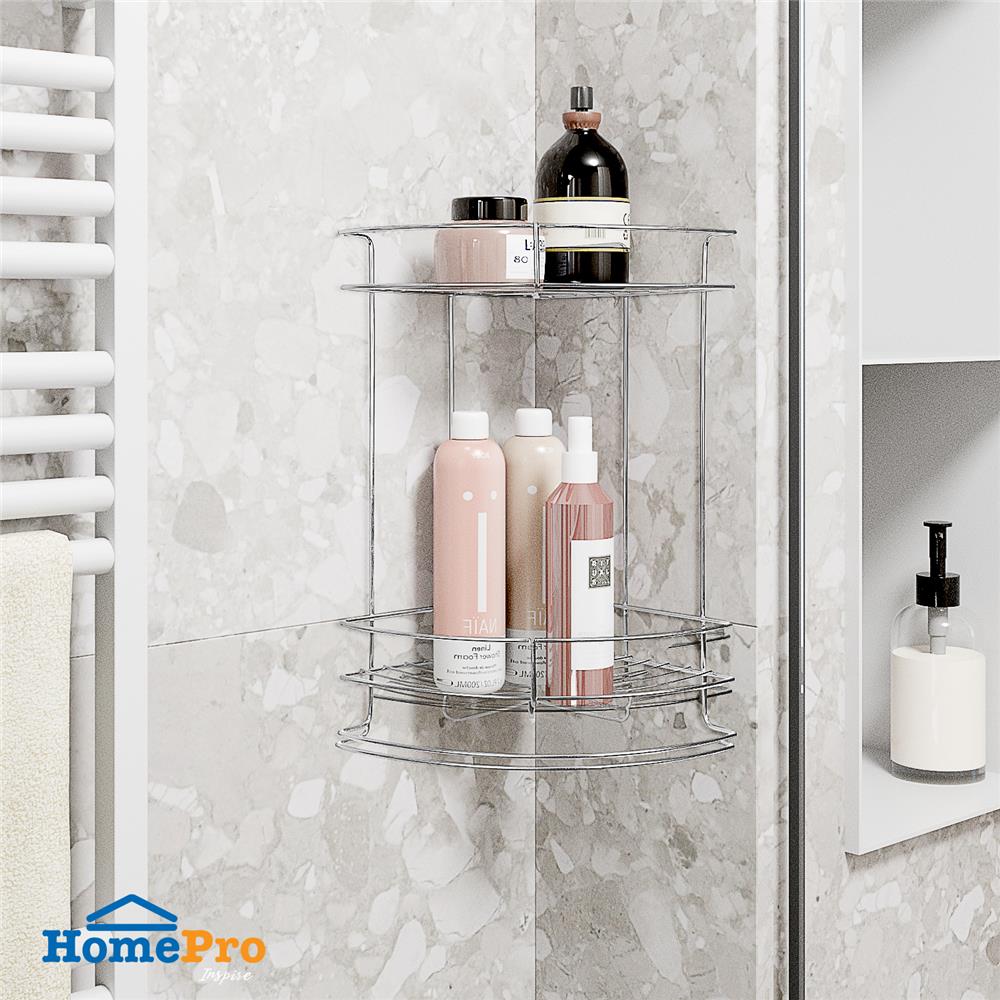 ชั้นแขวนเข้ามุม 2 ชั้น BATH TIME BT-P105 SS201