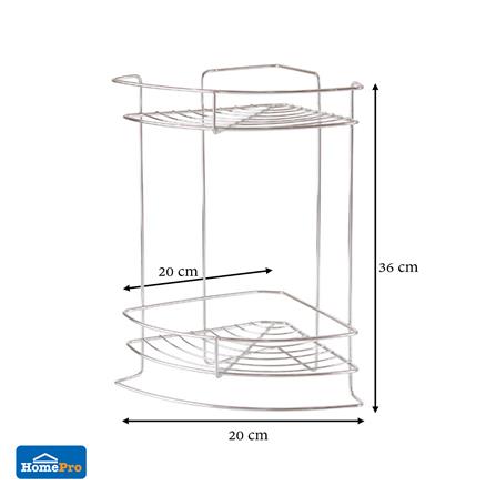 ชั้นแขวนเข้ามุม 2 ชั้น BATH TIME BT-P105 SS201_4
