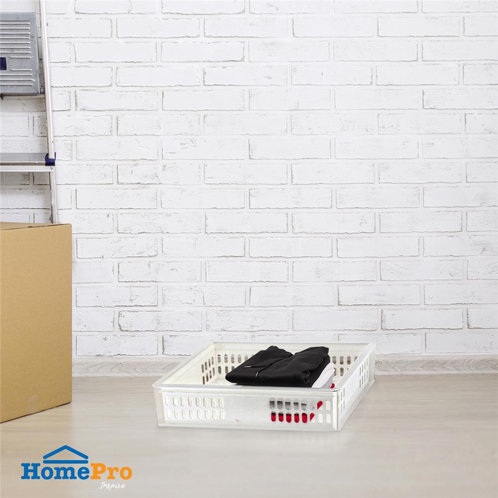 กล่องซ้อนได้ STACKO UT 21 24.2x16.3x6.8 ซม. สีขาว