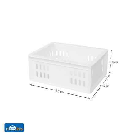 กล่องซ้อนได้ STACKO DT-03 16.3x11.9x6.8 ซม. สีขาว_7
