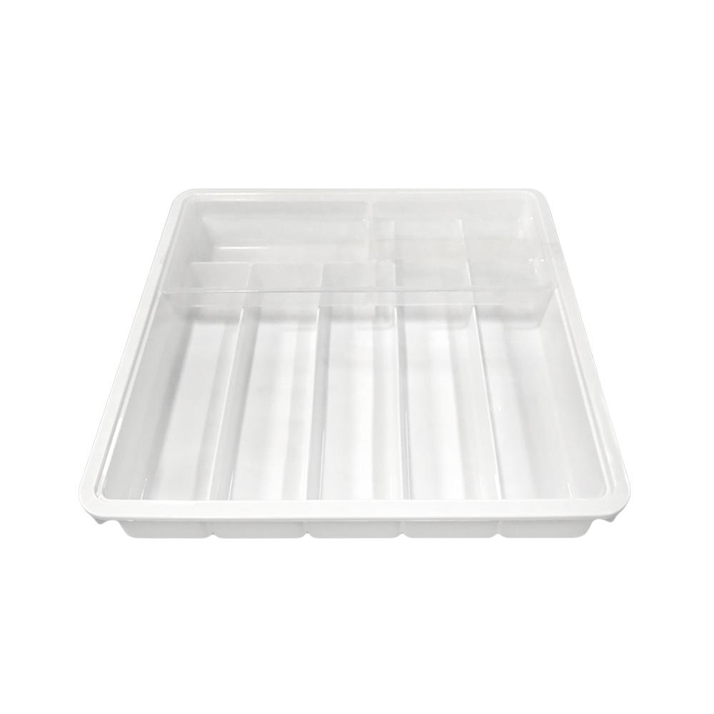 ถาดเครื่องเขียน KEYWAY SY-69 31.9x31.9x5.9 ซม. สีขาว