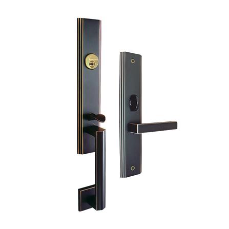 มือจับก้านโยกห้องทั่วไป MORTISE  MTL DTH-6003DYB สีทองเหลืองรมดำ