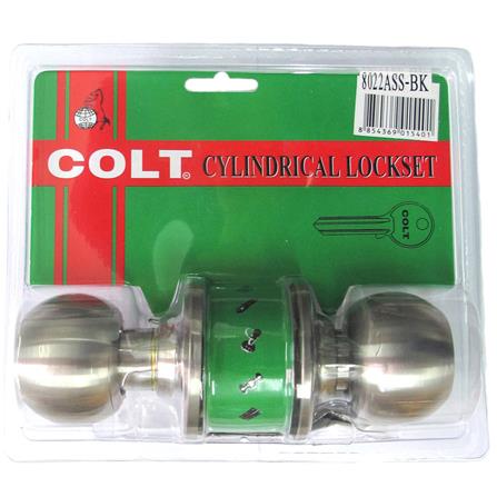 ลูกบิดห้องน้ำ COLT 3022 BK/SS  หัวกลม สีสเตนเลส_0