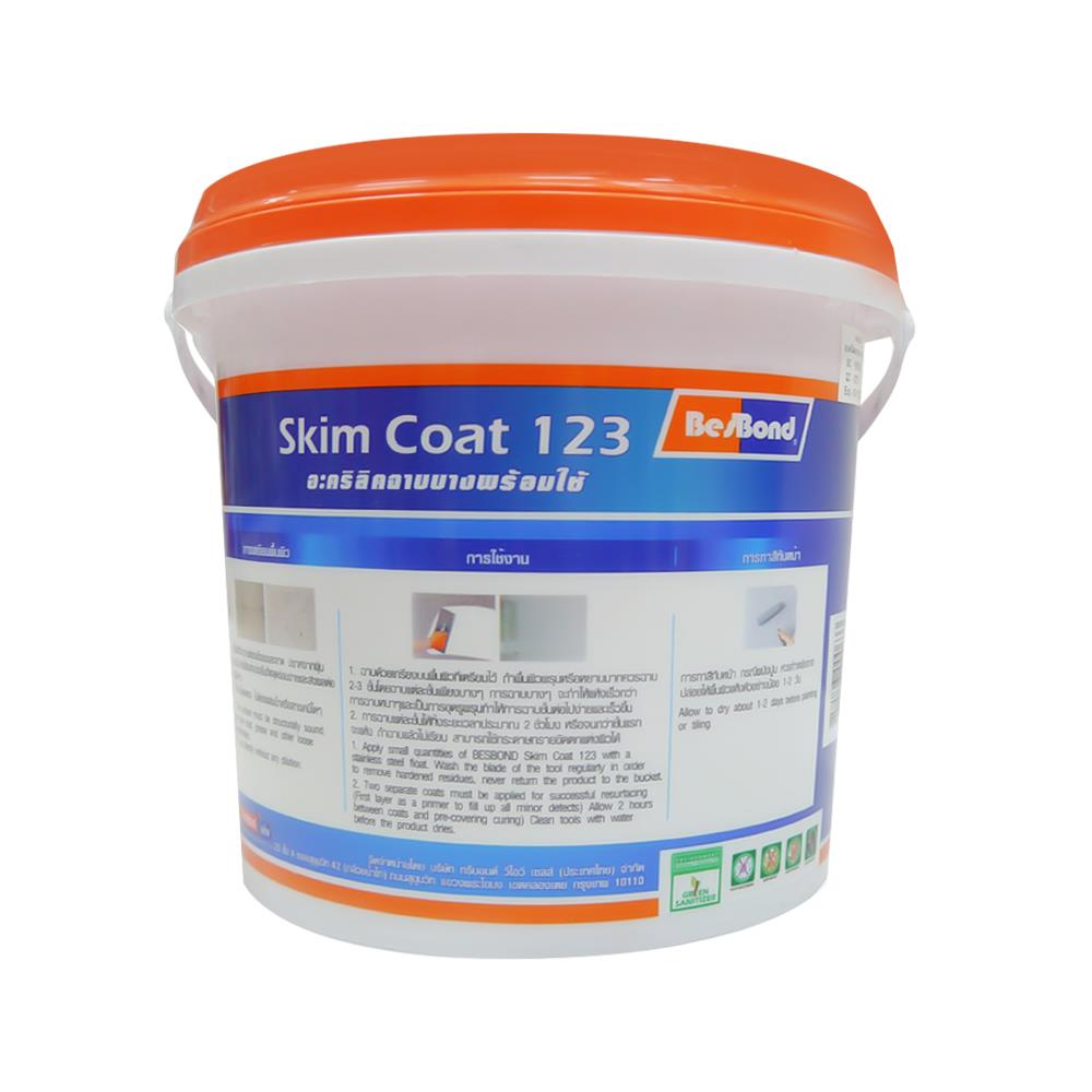 อะคริลิกฉาบ BESBOND 123 5 กก. สีขาว