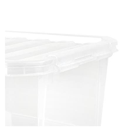 กล่องเก็บของ ฝาล็อค STACKO FAMILI 16.5 ลิตร สีใส_2