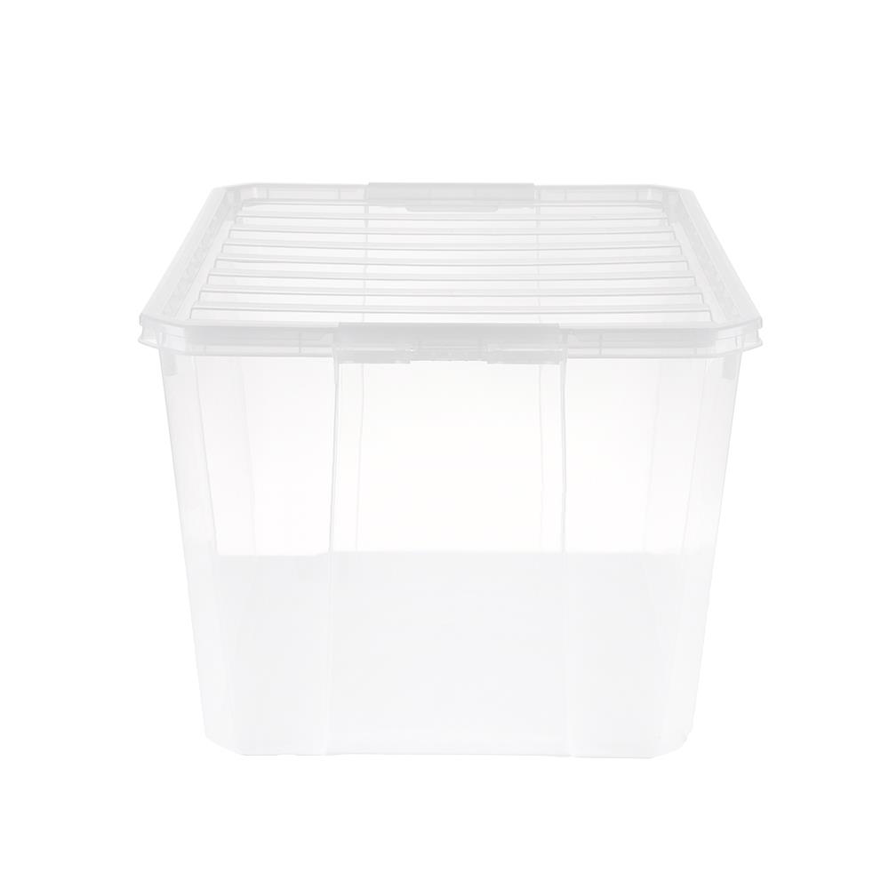 กล่องเก็บของ ฝาล็อค STACKO FAMILI 70.5 ลิตร สีใส