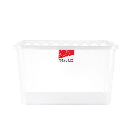 กล่องเก็บของ ฝาล็อค STACKO FAMILI 70.5 ลิตร สีใส_1
